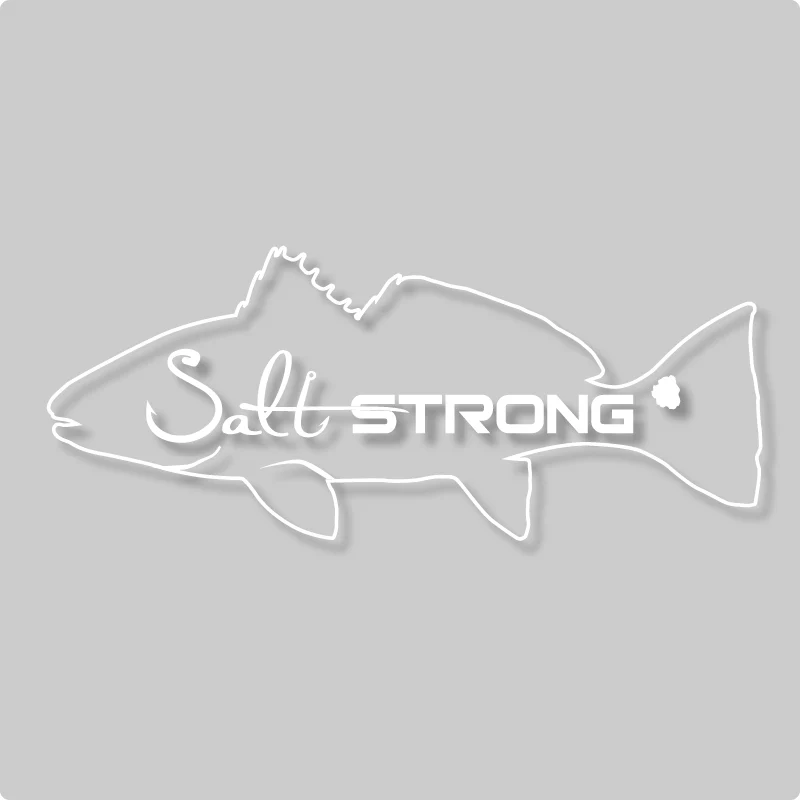 Salt Strong Fish Outline Decals