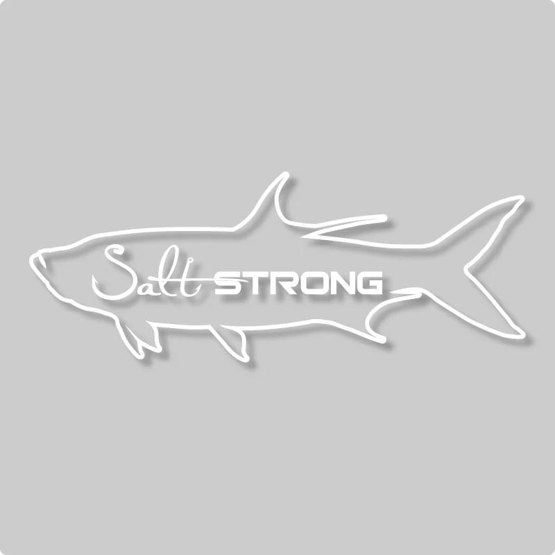 Salt Strong Fish Outline Decals - Image 2