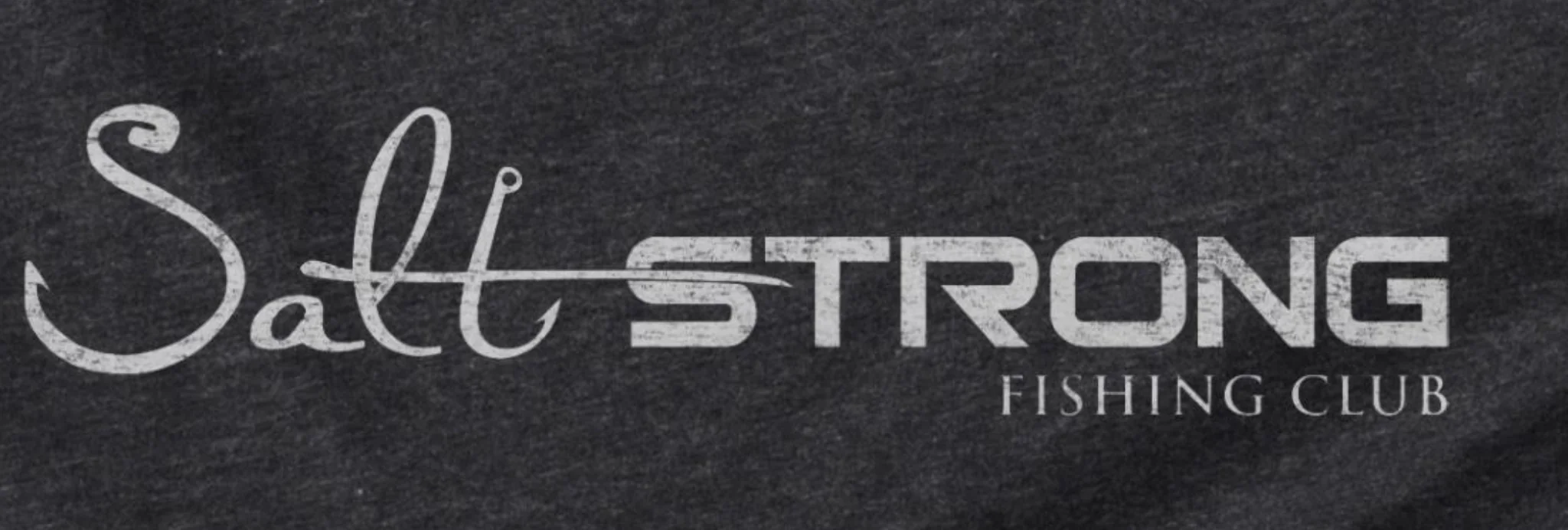 Salt Strong Fishing Club Charcoal T-Shirt - Image 2