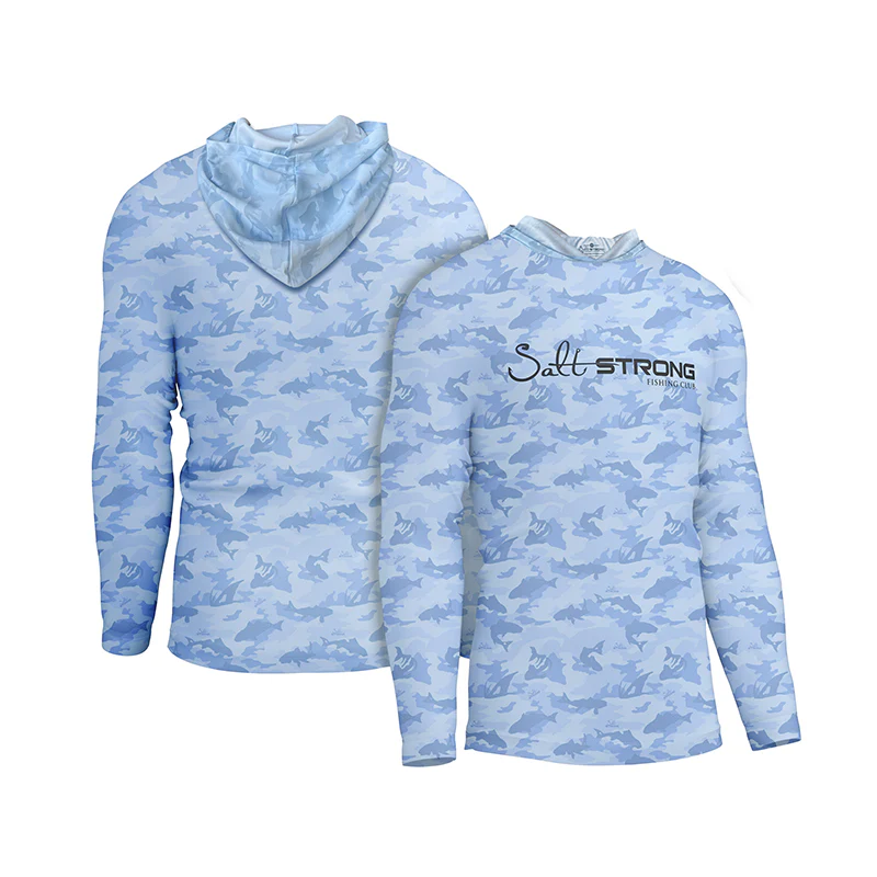 Sky Camo Performance Solar Hoodie - Mens